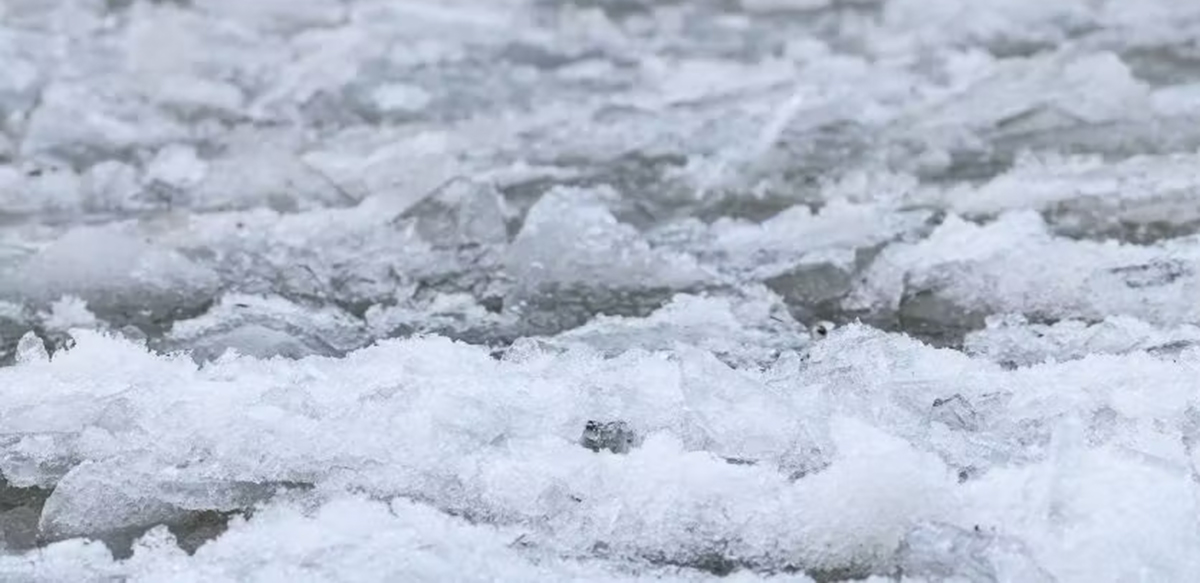 Melting sea ice.